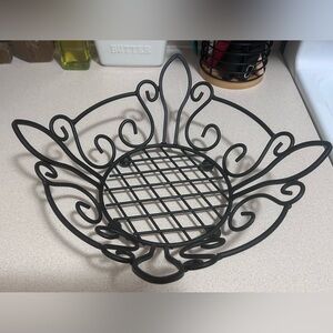 Black Metal Decorative Basket